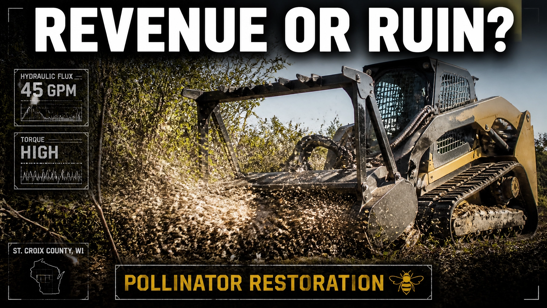 Pollinator Habitat Restoration: How Strategic Land Clearing Creates Revenue-Generating Ecosystems in Wisconsin & Minnesota
